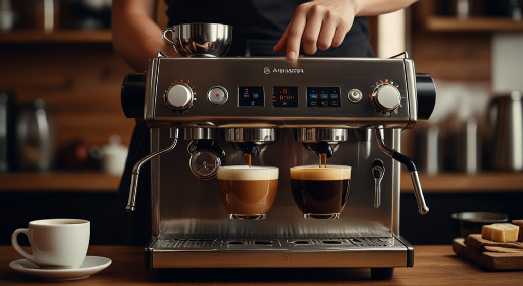 Barista Brewing Coffee